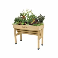 Balkon-Hochbeet VegTrug Wall Hugger Small L100cm Natur