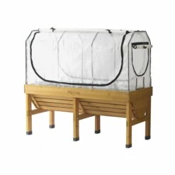 Grünhausaufsatz Mit Rahmen Und Mehrzweck Abdeckung Für VegTrug L180 Cm