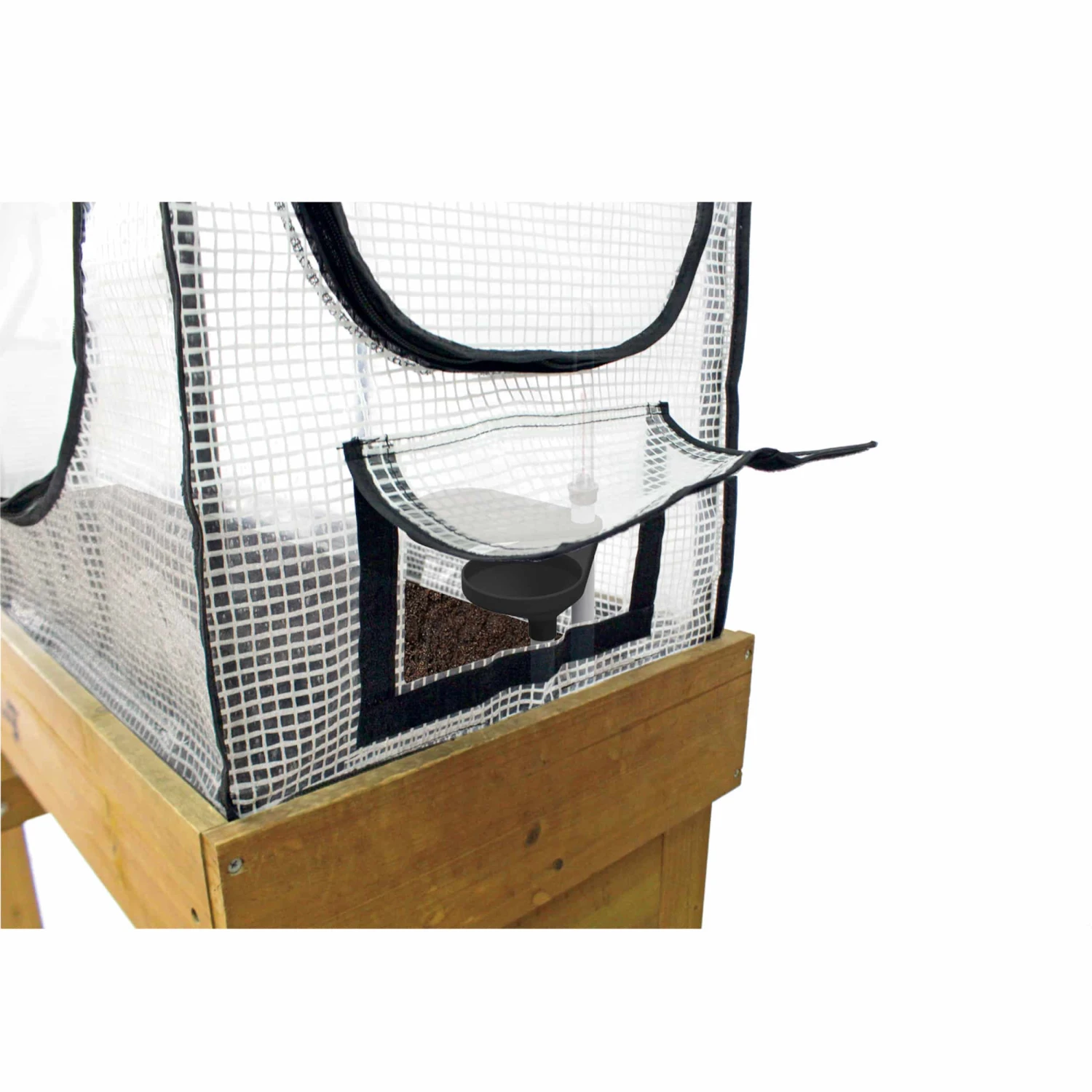 Grünhausaufsatz Mit Rahmen Und Mehrzweck Abdeckung Für VegTrug L180 Cm – Bild 2