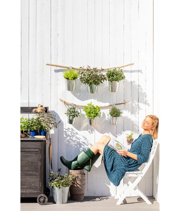 Zinktopf Mit Bügelhalter, Rund – Bild 2