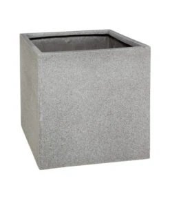 Dehner Polystone-Topf Sydney, Quadratisch, Grau