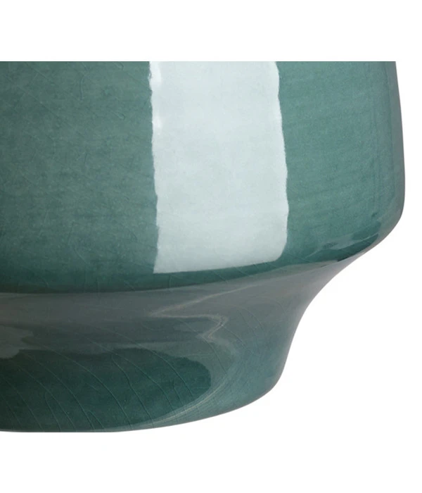 Dehner Keramik-Übertopf Elsa, Bauchig, Türkis – Bild 7