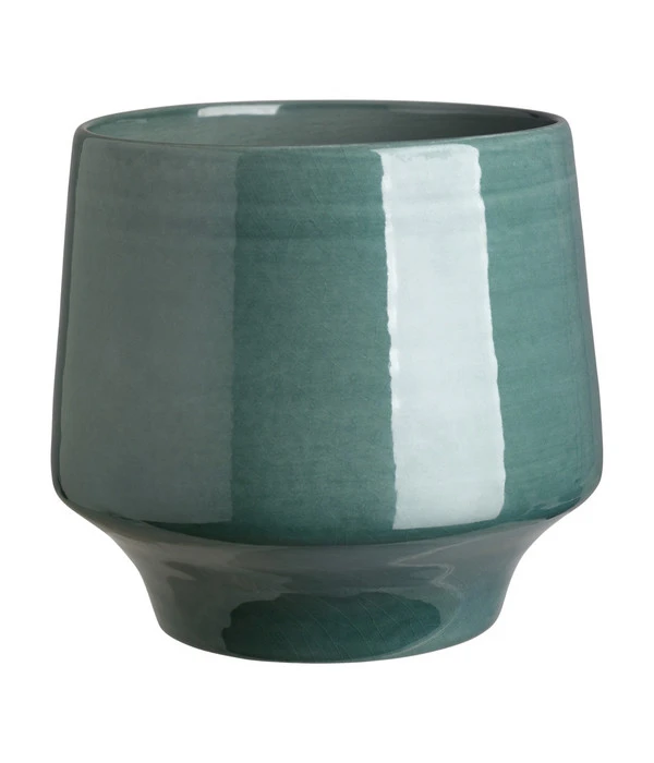 Dehner Keramik-Übertopf Elsa, Bauchig, Türkis