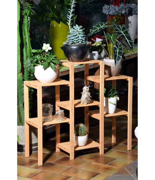Dobar Blumenregal 7-flächig, 31 X 97 X 87 Cm, Natur – Bild 3