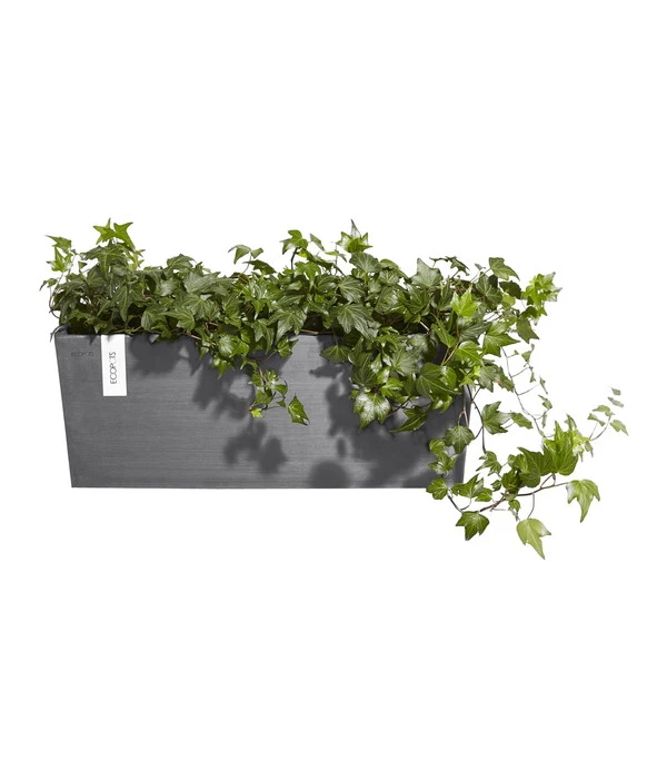 Ecopots Kunststoff-Kasten Bruges Hängend, Rechteckig, Grau, Ca. B55/H21/T20 Cm – Bild 3