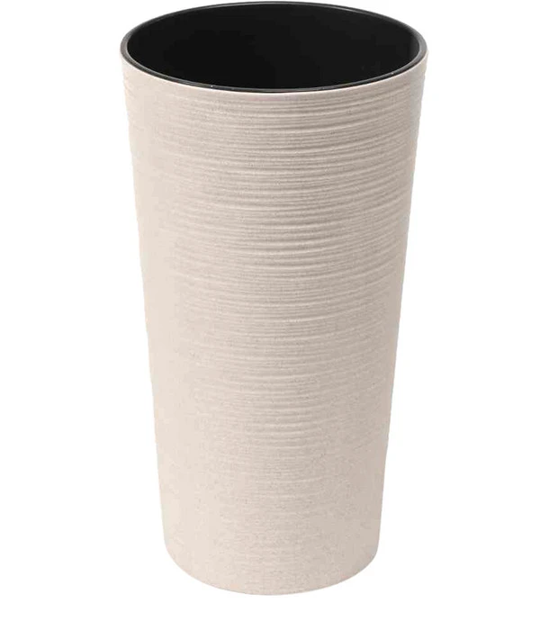 Siena Garden Kunststoff-Säulen ECO Locon, Konisch, Weiß, Ca. Ø30/H57 Cm, 2er-Set – Bild 2