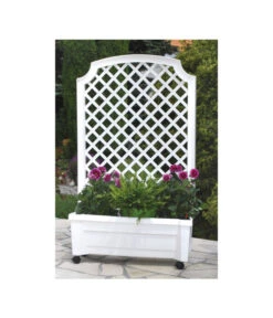 KHW Kunststoff-Pflanzkasten Calypso, Inkl. Spalier Und Rollen